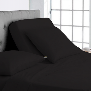 Black Top Split Sheet Set 34 Inches Solid Bliss