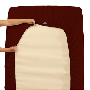 Burgundy RV Sheet Set Solid Bliss Sateen