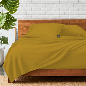 Gold Sheet Set Comfy Solid Sateen