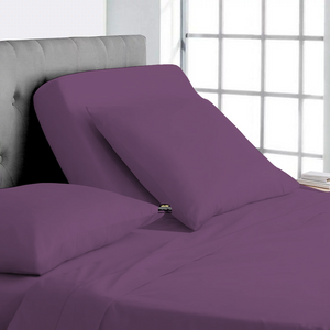 Lavender Top Split Sheet Set 34 inches Solid Bliss