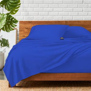 Royal Blue Sheet Set Bliss Solid Sateen