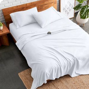 White Sheet Set Bliss Solid  Sateen